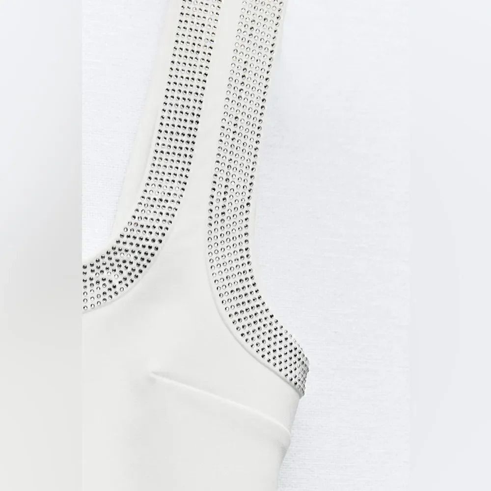 ZARA SHORT DRESS WITH RHINESTONES - Picture 9 of 9